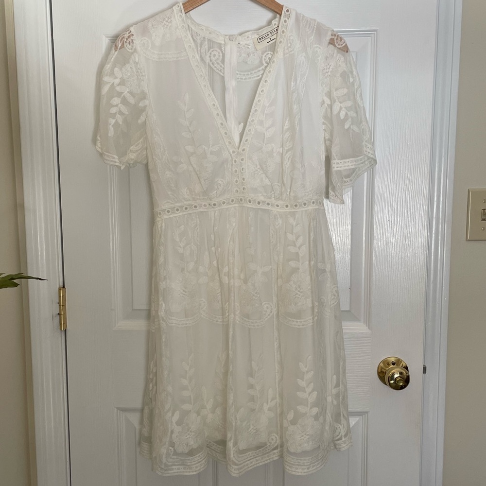 Bella Ella Light My Fire Dress in White (M)